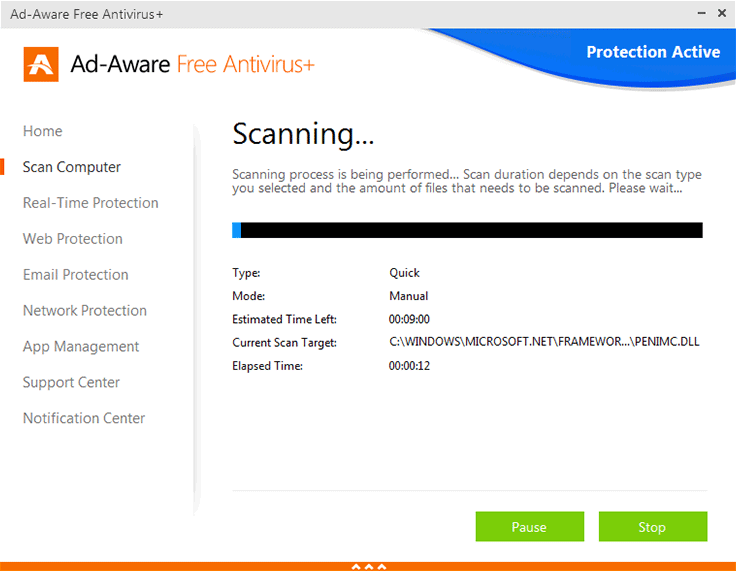 AdAware scan